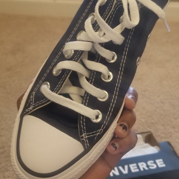 Blue Low Top Converse - Picture 5 of 7